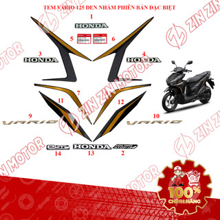 Tem Rời Vario 125 K2V 2023 - 2024 Đen Nhám Phiên Bản Đặc Biệt Chính Hãng