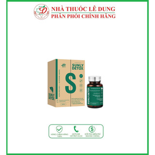 ✅ [Chính Hãng] SUNLY DETOX Hỗ trợ chống oxy hóa, giúp bảo vệ gan, giúp giải độc gan | Hộp 30 viên
