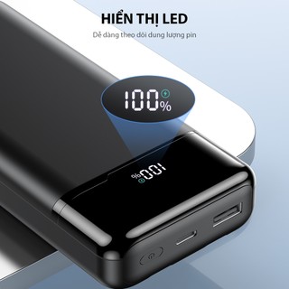 Pin sạc dự phòng RT25 20000mAh sạc nhanh 22.5W ROBOT tich hợp cap sạc