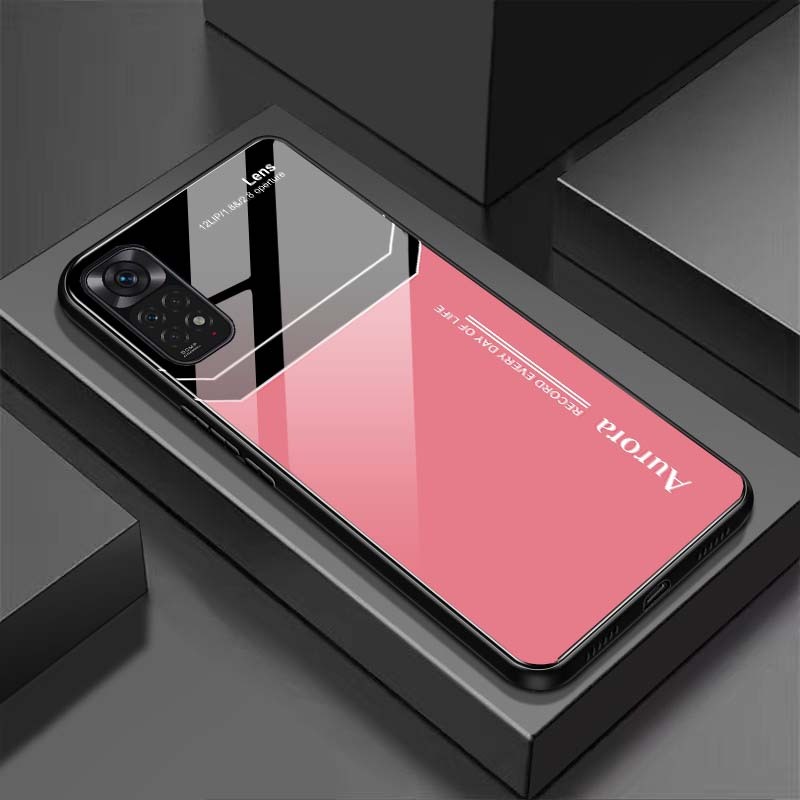 Ốp Lưng XIAOMI REDMI NOTE 11 4G, 11S 4G, 11 PRO 4G, 11 PRO 5G Mặt Lưng Kính Cường Lực Sáng Bóng