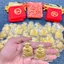Combo 10 Thỏi Vía Ông Thần Tài Mạ Vàng Kèm Túi Gấm Phúc, Lộc , Quà Tết