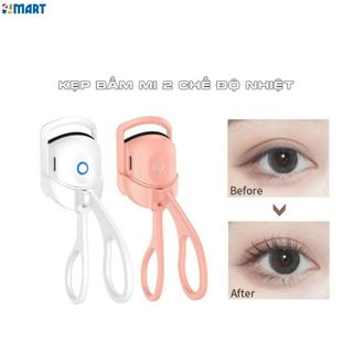 Kẹp bấm mi điện tạo và giữ nếp cong mi, Máy uốn cong lông mi tự nhiên lâu hơn bằng 2 chế độ nhiệt.
