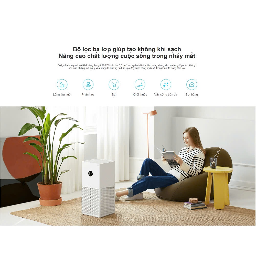 Ảnh Máy Lọc Không Khí Xiaomi Smart Air Purifier 4 Lite / Compact 4 Điều khiển từ xa Bản Quốc Tế 4
