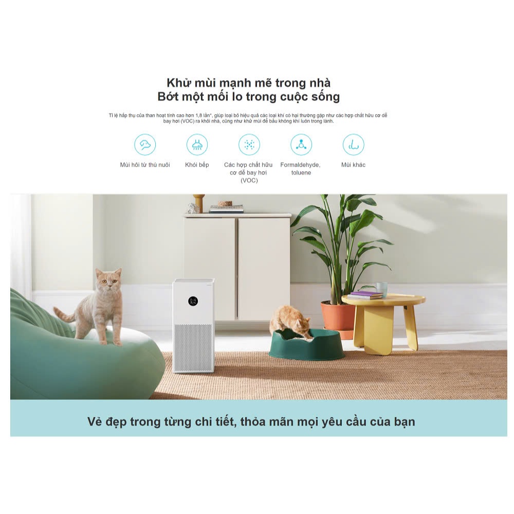 Ảnh Máy Lọc Không Khí Xiaomi Smart Air Purifier 4 Lite / Compact 4 Điều khiển từ xa Bản Quốc Tế 3