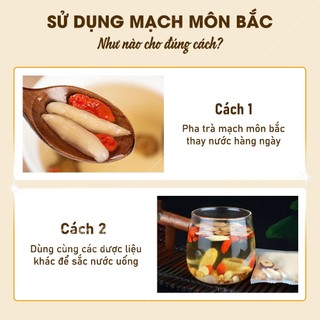 Mạch môn bắc khô 100g, mạch mông đông, hạt to, trắng, thơm, dùng pha trà, hầm canh, bổ phế, tiêu đờm