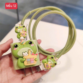 Bộ bảo vệ dây cáp sạc, củ điện thoại, củ sạc nhanh 18-20w 🌸 tuyển sỉ🌸