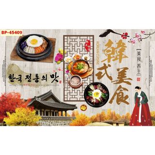 Tranh Dán Tường hải sản, ốc, tôm Phong Cách Trung Hoa mẫu đặc sắc, hình đẹp sắc nét