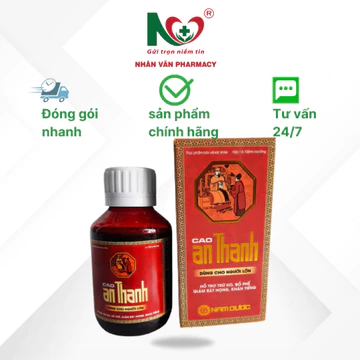 Siro An Thanh - Giảm Ho, Đau Rát Họng, Khản Tiếng, Mất Tiếng Do Ho Kéo Dài, Thảo Dược Thiên Nhiên