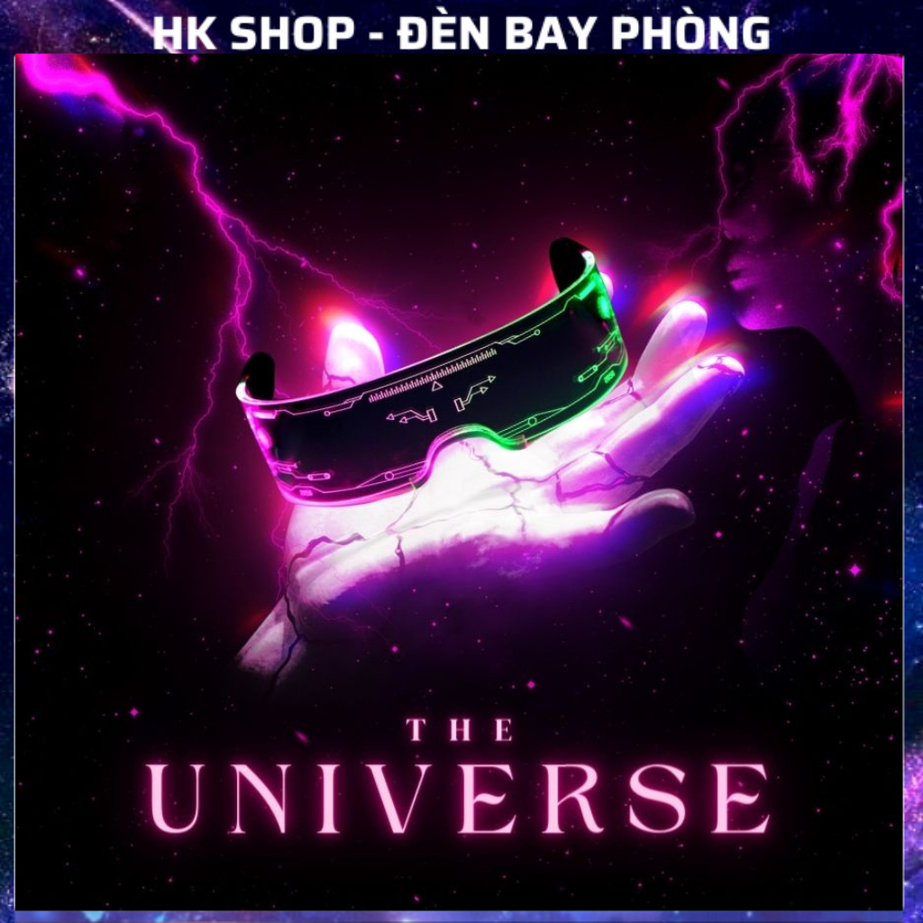 Kính Bay Phòng Vũ Trụ phát sáng đi Bar bay quẩy quay Tik Tok cao cấp cực ngầu 3D