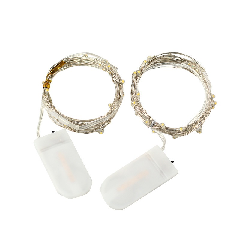 Dây đèn led 1 Chế Độ đom đóm sài pin CR2032 dễ dàng uốn cong nhiều màu sắc