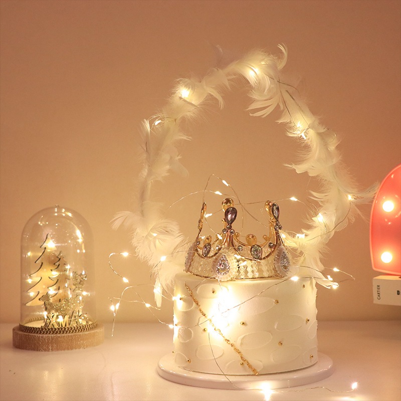 Dây đèn led 1 Chế Độ đom đóm sài pin CR2032 dễ dàng uốn cong nhiều màu sắc