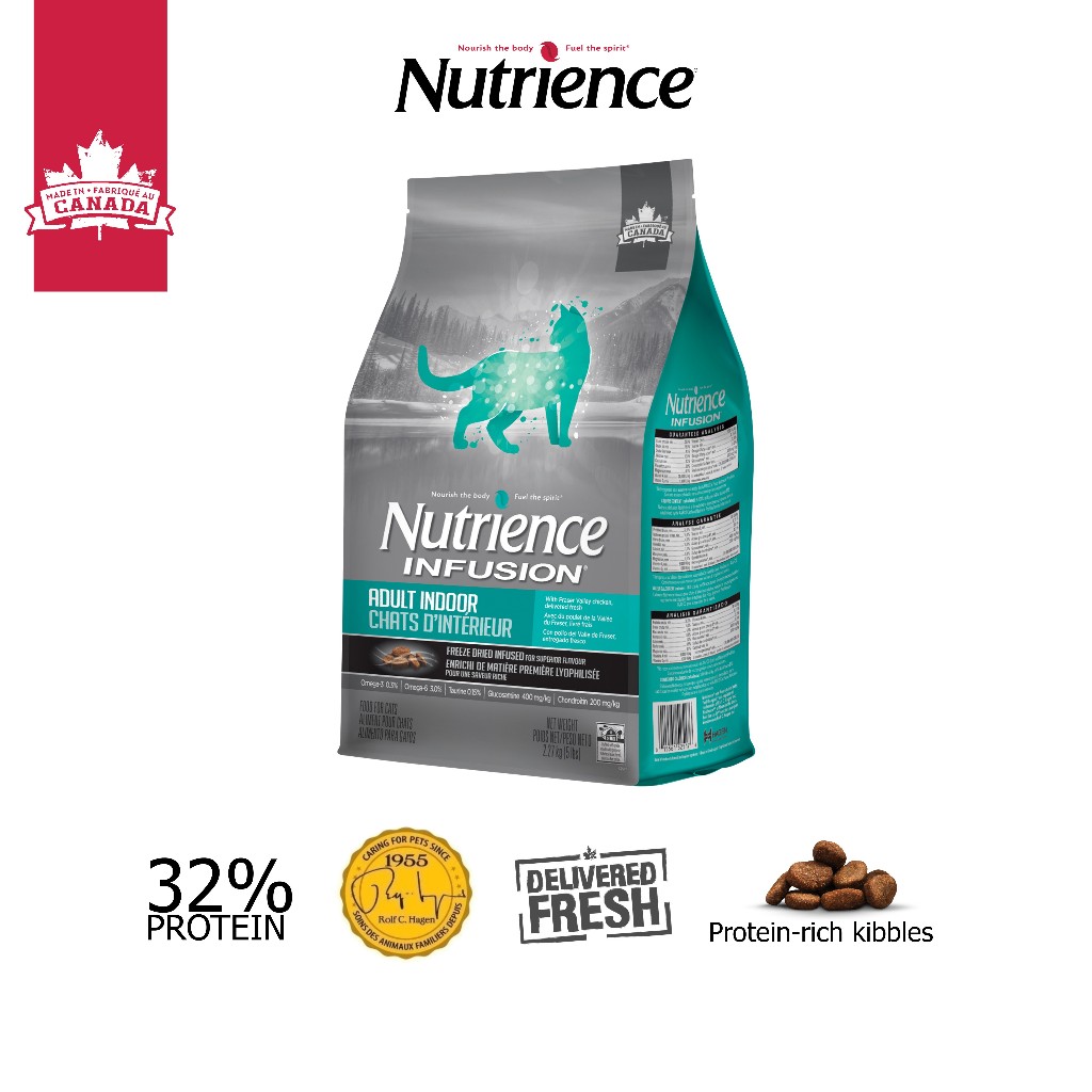 Ảnh Thức ăn cho mèo trưởng thành Nutrience Infusion Adult Indoor  - thịt gà và rau củ quả 2.27kg 1