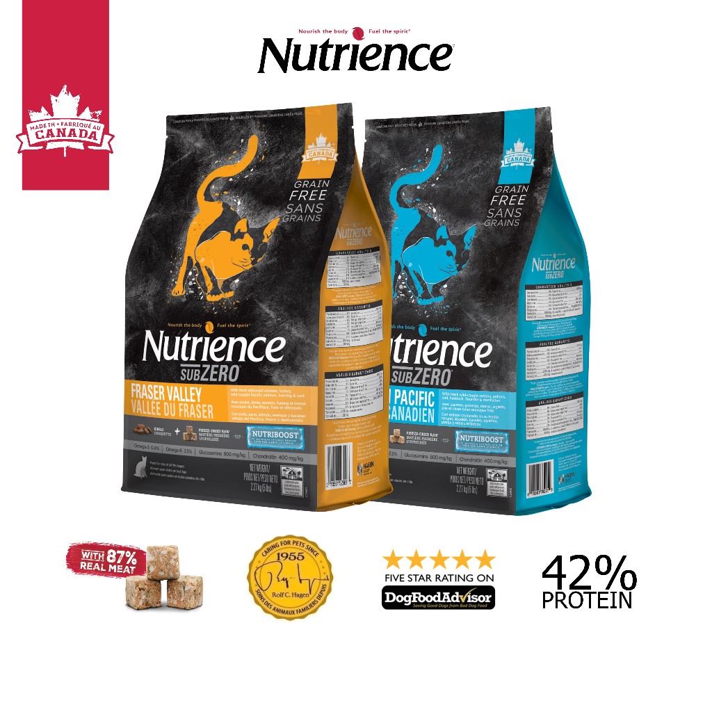 Review Hạt Cho Mèo Nutrience Subzero Grain-free (Gà Tây, Cá biển) - Dinh Dưỡng Cao Cấp Canada