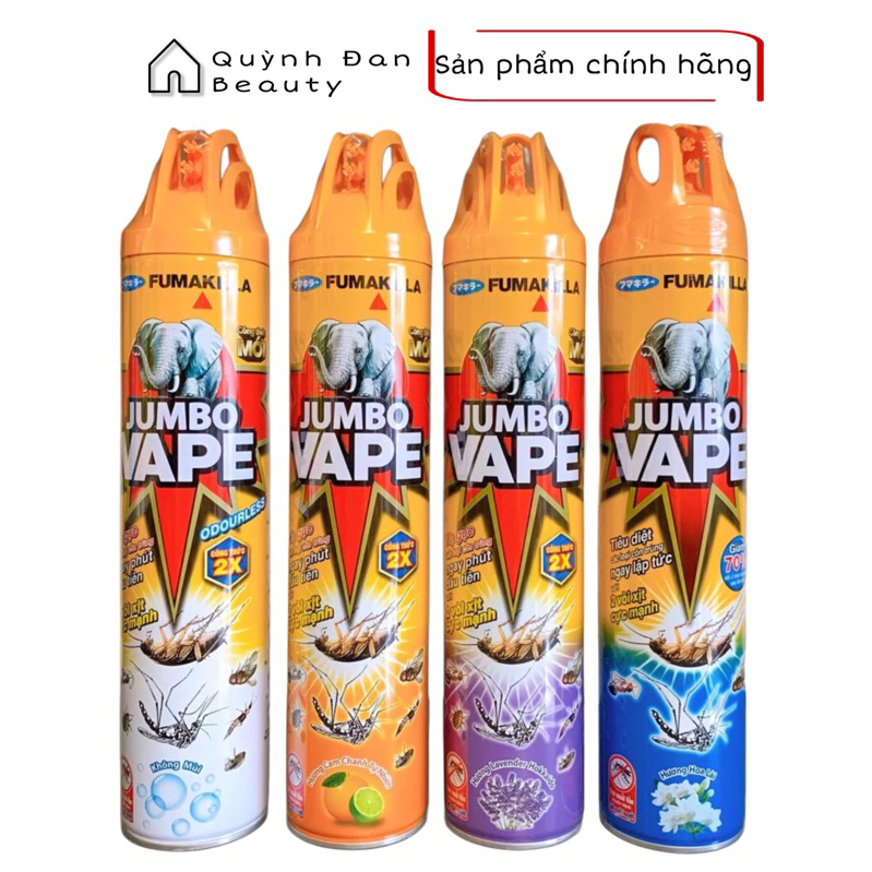 Xịt Muỗi , Xịt Côn Trùng JUMBO 600ml