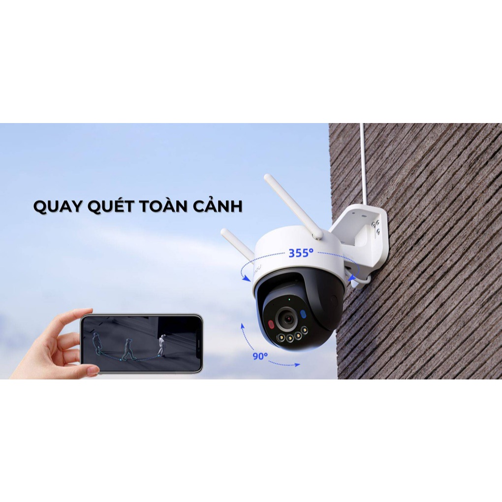 Camera Wifi iMOU Cruiser SC 2K 3MP IPC-K7FP-3H0WE, quay quét 360 độ
