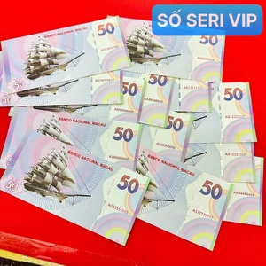 Combo 13 Tờ Tiền Thuận Buồm Xuôi Gió Macao Lưu Niệm Seri Đẹp Full Bát Quý 0-9,quà Tết đẳng cấp