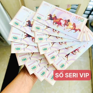⭐XÃ KHO⭐ [Số Đẹp] Bộ 15 Tờ Tiền Mã Đáo Thành Công Seri Vip Full 8,9 - Lì Xì Tết