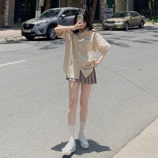 ( Xả Kho ) Áo sơmi chữ thêu oot From Rộng chất đẹp , vãi đũi xước mát , thấm hút mồ hôi