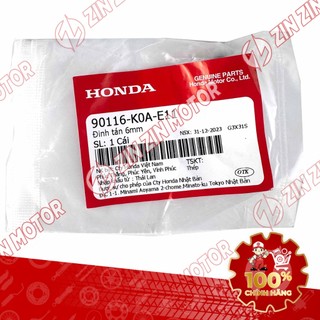 Chốt Bấm 6mm Ốc Nhấn Dàn Áo Winner, AB, SH Mode, Vision, Vario, ADV Và Nhiều Dòng Xe Khác 90116-K0A-E11 - ZZM