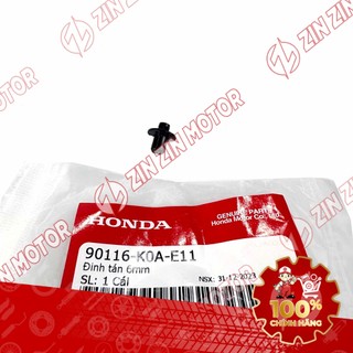 Chốt Bấm 6mm Ốc Nhấn Dàn Áo Winner, AB, SH Mode, Vision, Vario, ADV Và Nhiều Dòng Xe Khác 90116-K0A-E11 - ZZM