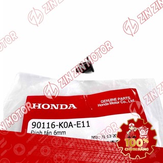 Chốt Bấm 6mm Ốc Nhấn Dàn Áo Winner, AB, SH Mode, Vision, Vario, ADV Và Nhiều Dòng Xe Khác 90116-K0A-E11 - ZZM