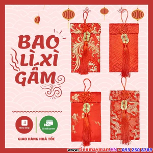 Bao Lì Xì Gấm Cao Cấp Ngày Tết , Cưới Hỏi , Có vải lót bên trong