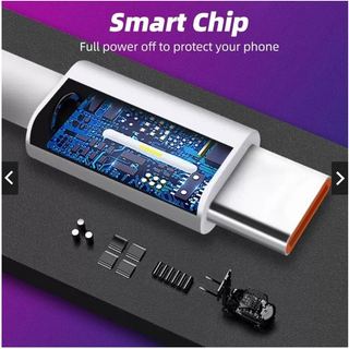 Bộ sạc nhanh Xiaomi Mi 33W - Cáp Sạc 6A USB Type-C cho máy có hỗ trợ không nóng hay loạn cảm ứng khi sạc, cáp sạc nhanh