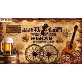 Tranh 3D Dán Tường Giành Cho Nhà Hàng Lẩu Nướng hình ảnh bắt mắt, hợp phong cách Châu Á