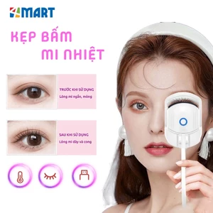 Kẹp bấm mi điện tạo và giữ nếp cong mi, Máy uốn cong lông mi tự nhiên lâu hơn bằng 2 chế độ nhiệt.