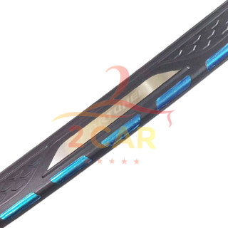 Ốp chống trầy cốp ngoài xe Toyota Fortuner từ đời 2012 đến 2021, 2022, 2023, 2024, 2025 loại nhựa 3D có đèn phản quang
