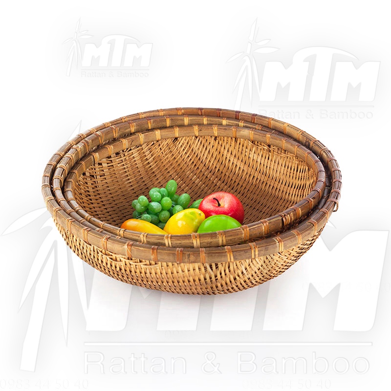 Rá tre , rổ tre thân thiện với môi trường - Dùng để đựng rau củ quả, vo ...