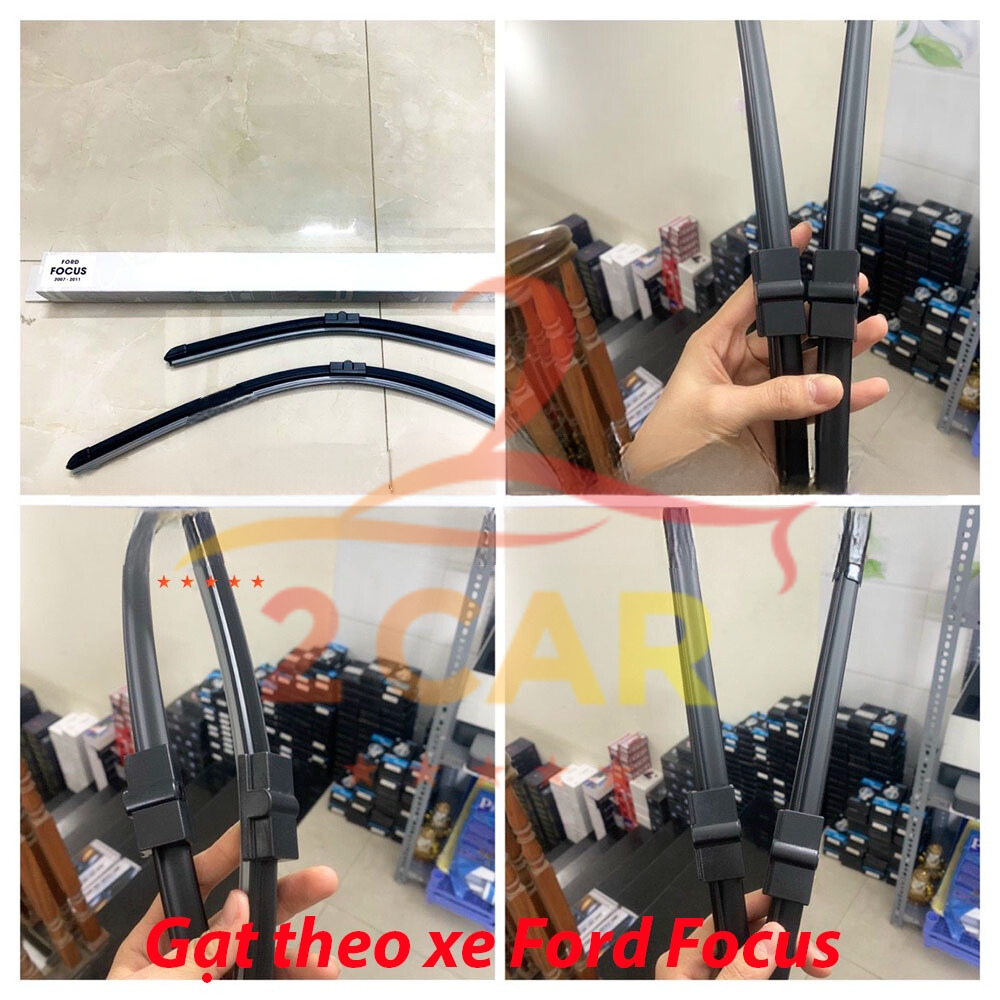 Gạt mưa xe Ford Focus 2007-2011, 2013-2020 hàng chuẩn vừa zin theo xe, gạt siêu sạch, Mẫu gạt Lẫy
