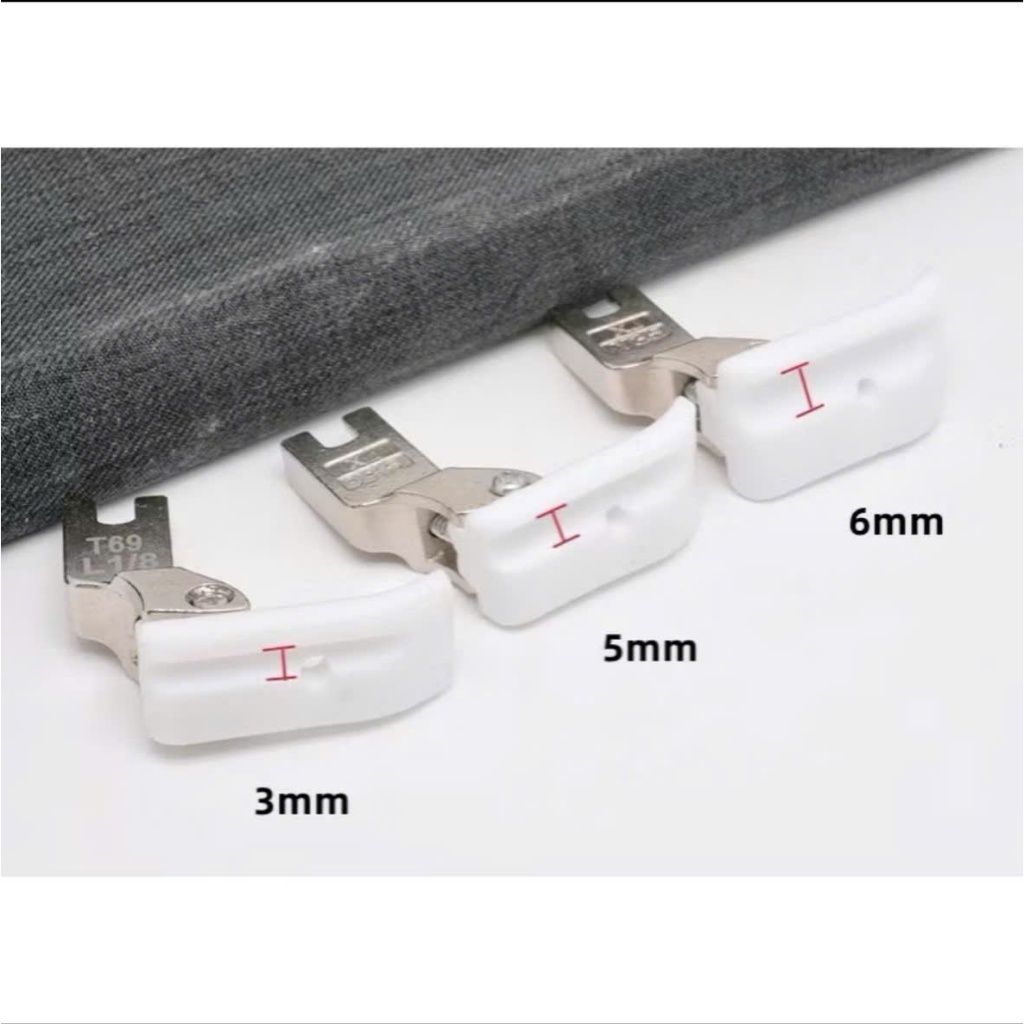 Chân Vịt Nhựa May Gân 3Ly/5Ly/6Ly Trái Phải – Dùng Cho Máy May 1 Kim Công Nghiệp