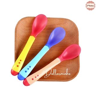 Thìa báo nóng Silicon cho bé , khả năng cảm nhiệt và đổi màu để dự báo độ nóng thực phẩm <màu hơi bạc - lỗi nhẹ>