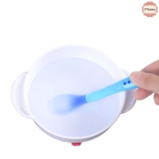 Thìa báo nóng Silicon cho bé , khả năng cảm nhiệt và đổi màu để dự báo độ nóng thực phẩm <màu hơi bạc - lỗi nhẹ>