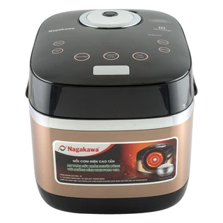 Nồi cơm điện cao tần 1.8L Nagakawa màu vàng NAG0124, nồi chống dính Whitford – USA, 11 chức năng nấu, bảo hành 1 năm
