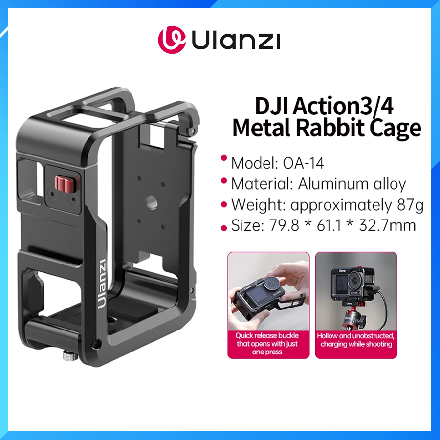 Ulanzi OA-14 Gabbia Metallica DJI Osmo Action 3 - Supporto Accessori