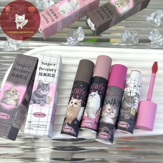 [FLORTTE] Son Kem Bùn FLORTTE Vỏ Nhám Mèo Xám Vỏ caro Hualoriya Ya Wei Meilia 2.3g