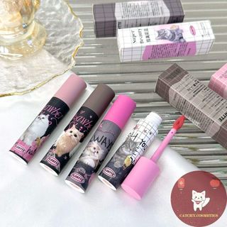 [FLORTTE] Son Kem Bùn FLORTTE Vỏ Nhám Mèo Xám Vỏ caro Hualoriya Ya Wei Meilia 2.3g