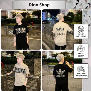 Bộ Quần Áo Cộc A Di Đát Nam Mùa Hè In Họa Tiết Dàn Ri Trước Sau Siêu Chất - Bộ Cộc Nam A Di Đát In Hình Siêu Nét