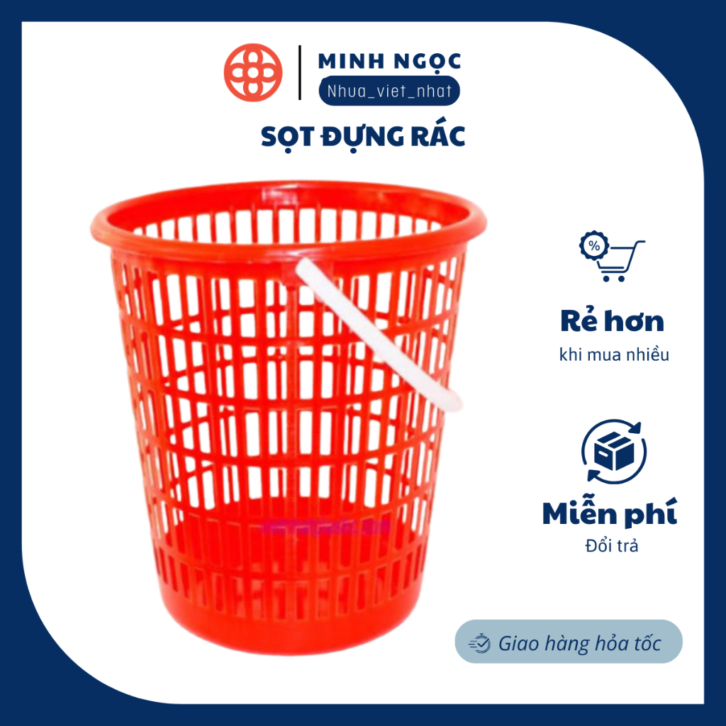 Sọt đựng rác, sọt đựng rác có tay xách 5151 Việt Nhật | Shopee Việt Nam