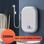 Máy nước nóng trực tiếp , máy làm nước nóng có vòi sen và bơm tăng áp điều chỉnh nhiệt độ theo ý muốn — ảnh 1