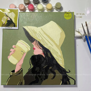 TỔNG HỢP- Tranh tô màu theo số, tranh số hóa PHONG CẢNH, TÌNH YÊU, HOẠT HÌNH, có khung 20x20cm