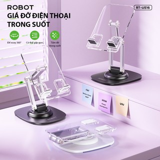Giá Đỡ Điện Thoại Máy Tính Bảng ROBOT RT-US09 Gấp Gọn Điều Chỉnh Linh Hoạt Xoay 360 Độ