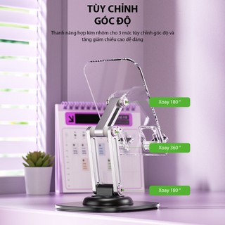 Giá Đỡ Điện Thoại Máy Tính Bảng ROBOT RT-US09 Gấp Gọn Điều Chỉnh Linh Hoạt Xoay 360 Độ
