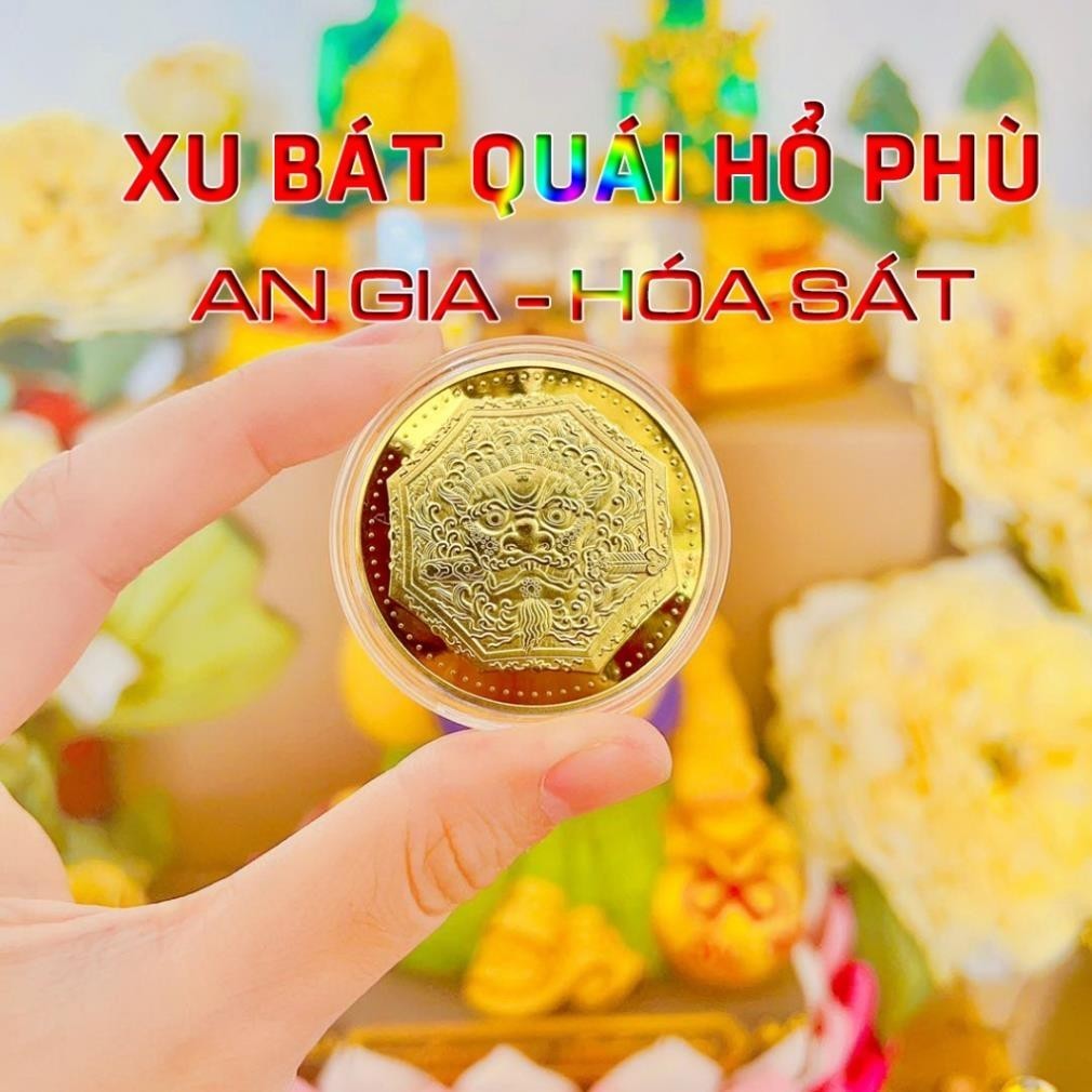 [⭐hót⭐] Đồng Xu Hổ Phù Hoá Sát Mạ Vàng Trừ Tà Mang Lại Bình An May Mắn Tài Lộc