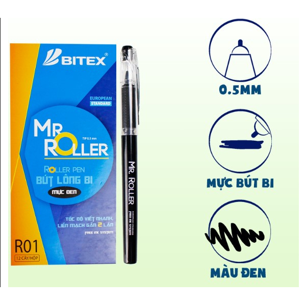 Bút gel Mr Roller R01 Nét 0.5mm | Shopee Việt Nam