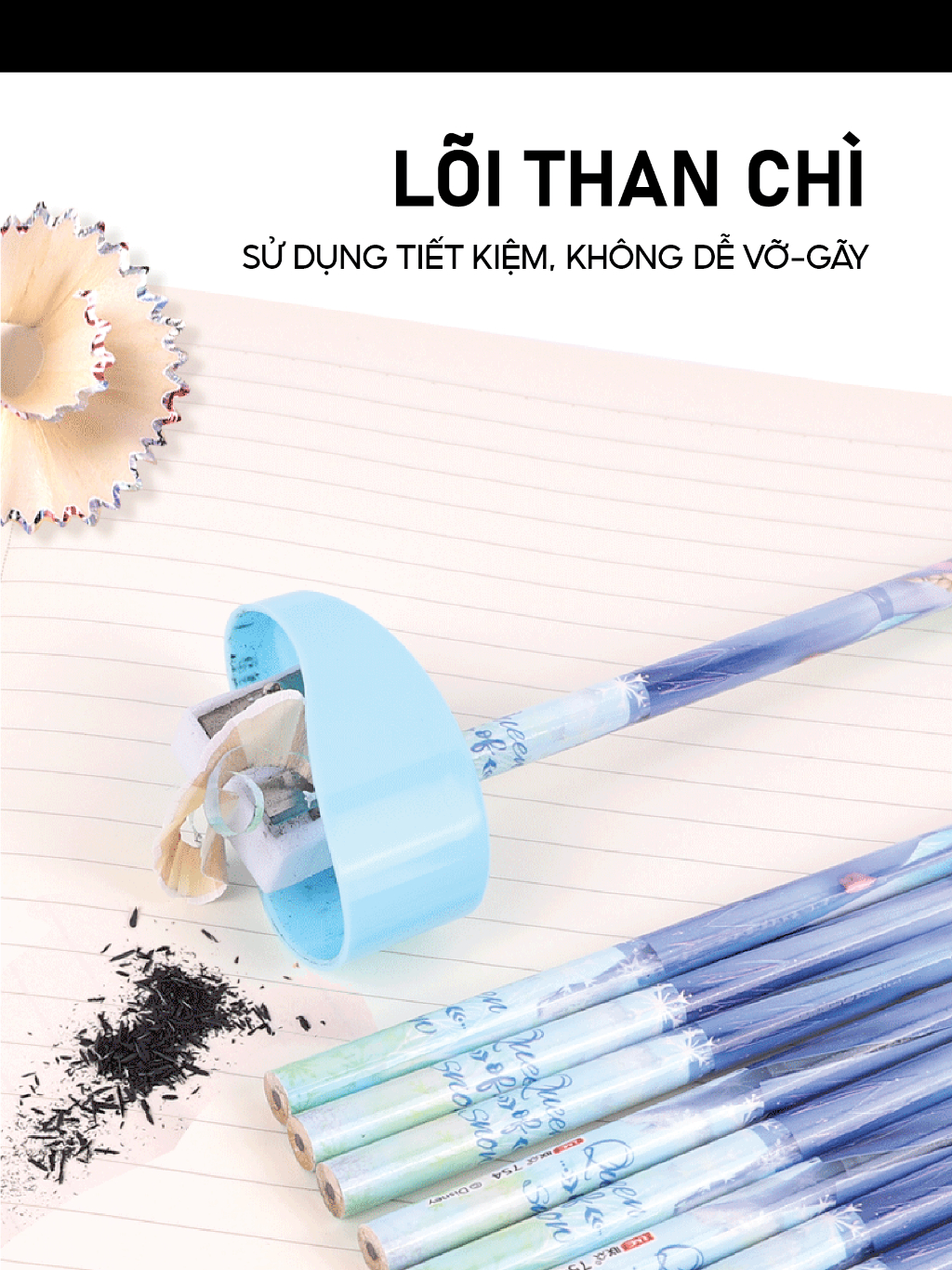 Ảnh Bút chì cho bé 1989KIDS hộp combo 12 chiếc HB dành cho học sinh tiểu học,bút chì tập viết cho trẻ em,viết chì cho bé 4