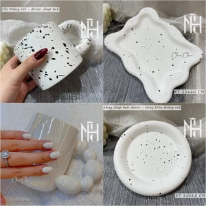 Tấm thạch cao chụp ảnh nail Decor nail style Hàn, phụ kiện chụp ảnh nail, Khay trứng cút chụp ảnh , cốc chụp ảnh