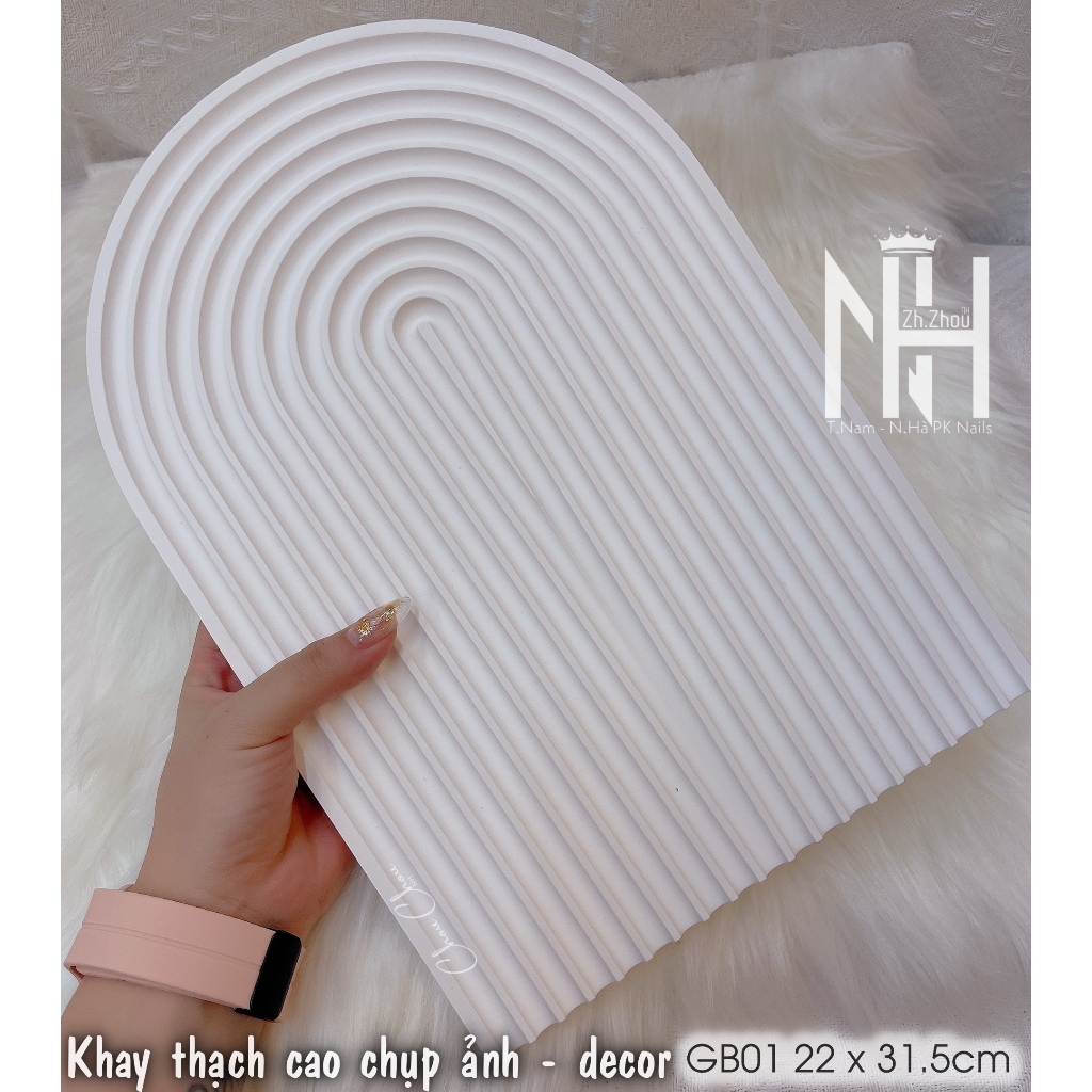 Tấm thạch cao chụp ảnh nail Decor nail style Hàn, phụ kiện chụp ảnh nail, Khay trứng cút chụp ảnh , cốc chụp ảnh